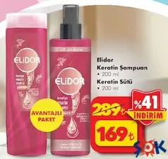 ELİDOR KERATİN ŞAMPUAN + KERATİN SÜTÜ ELİDOR KERATİN ŞAMPUAN + KERATİN SÜTÜ